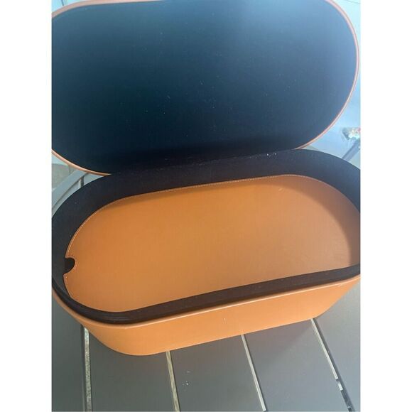 Dyson Airwrap Leather Hair Dryer Case Brown Storage Accessories- Box Only - Picture 9 of 15